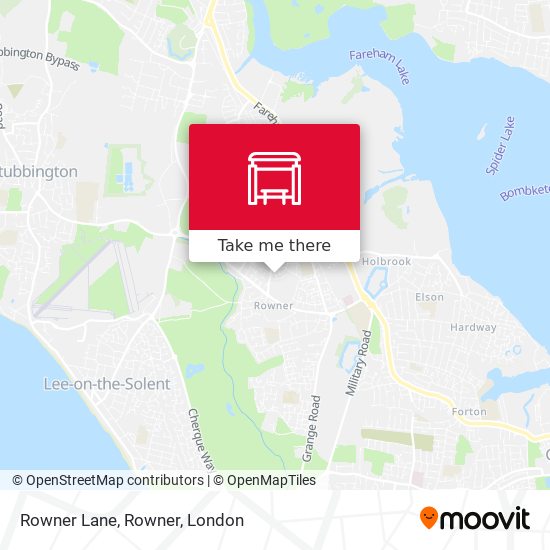 Rowner Lane, Rowner map