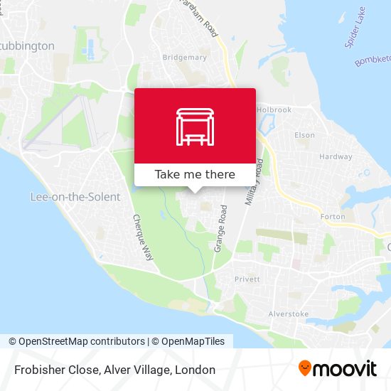 Frobisher Close, Alver Village map