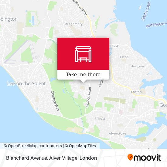 Blanchard Avenue, Alver Village map