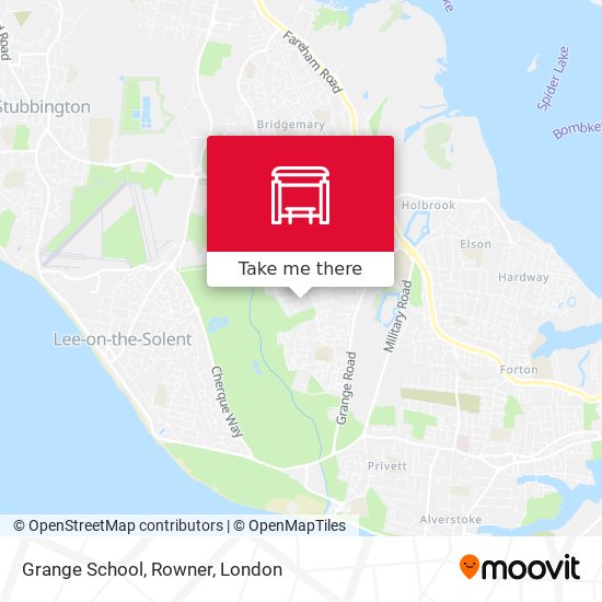 Grange School, Rowner map