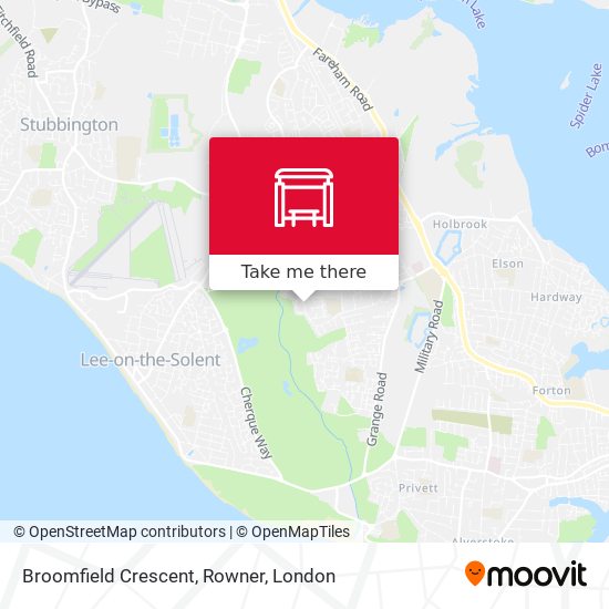 Broomfield Crescent, Rowner map