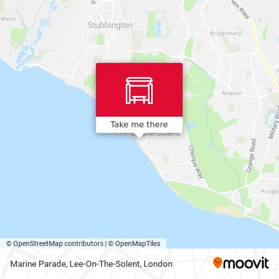Marine Parade, Lee-On-The-Solent map
