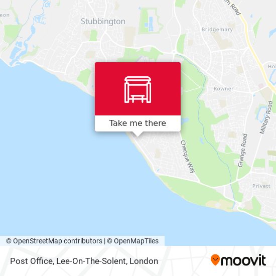 Post Office, Lee-On-The-Solent map