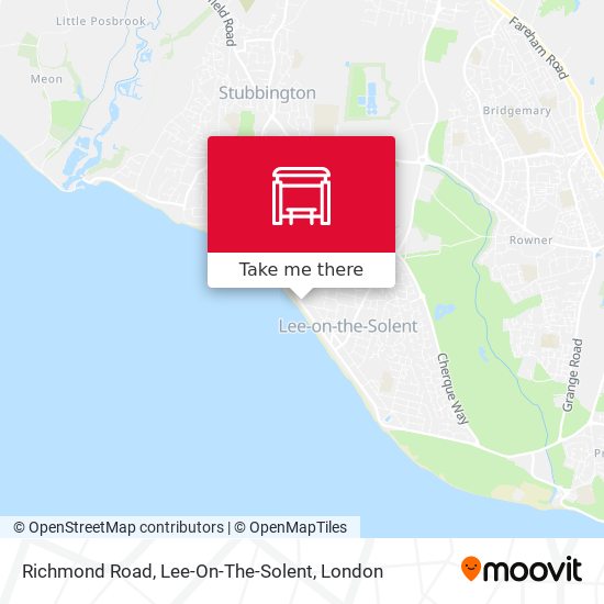 Richmond Road, Lee-On-The-Solent map