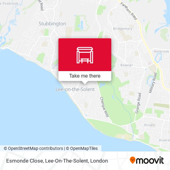 Esmonde Close, Lee-On-The-Solent map