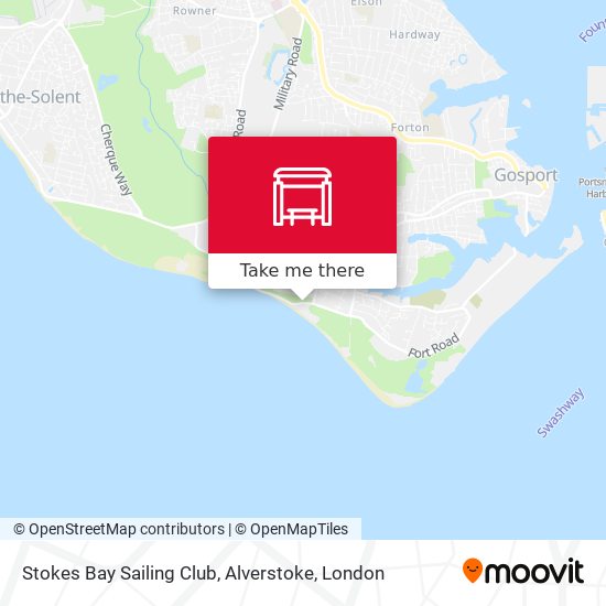 Stokes Bay Sailing Club, Alverstoke map