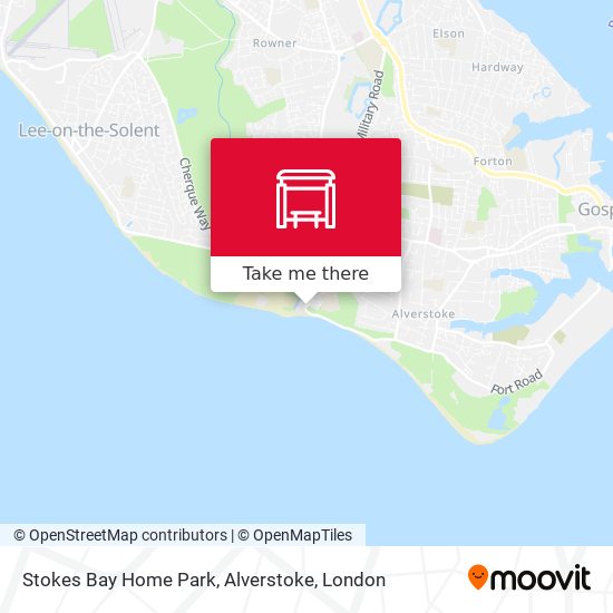 Stokes Bay Home Park, Alverstoke map