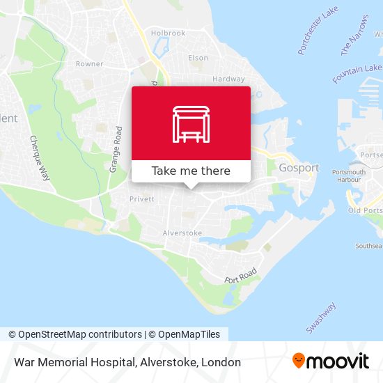 War Memorial Hospital, Alverstoke map