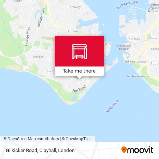 Gilkicker Road, Clayhall map