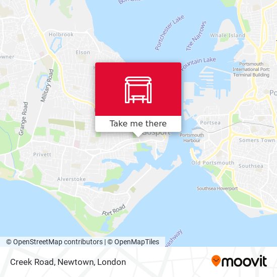 Creek Road, Newtown map