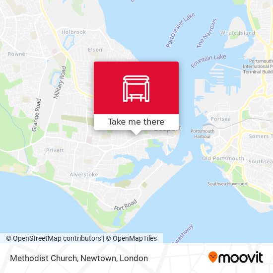 Methodist Church, Newtown map