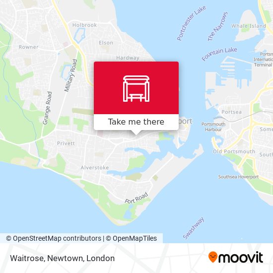 Waitrose, Newtown map
