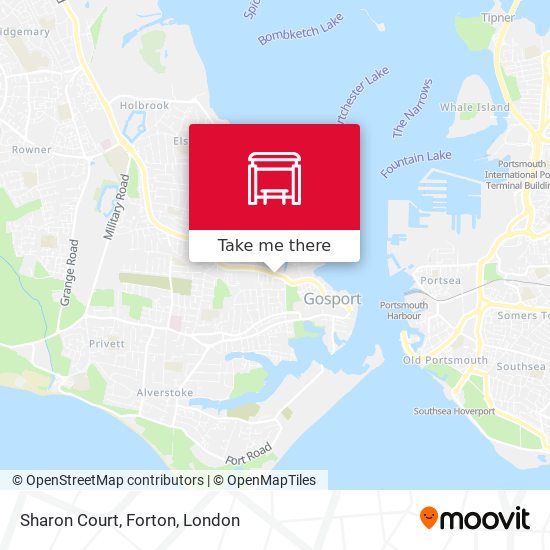 Sharon Court, Forton map