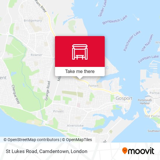 St Lukes Road, Camdentown map