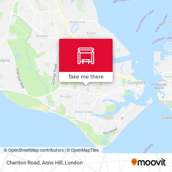 Cheriton Road, Anns Hill map