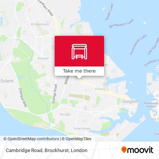 Cambridge Road, Brockhurst map