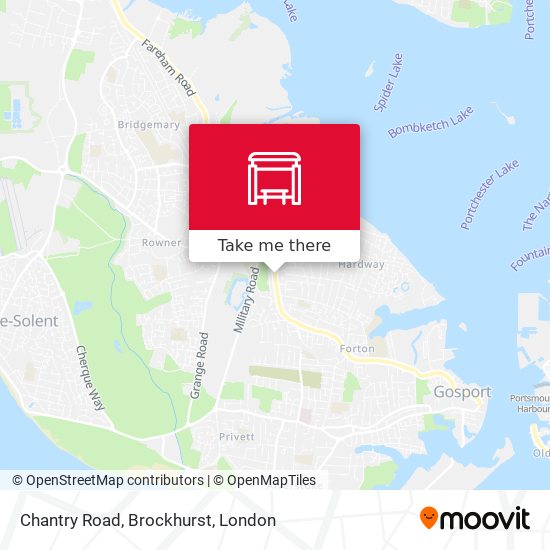 Chantry Road, Brockhurst map