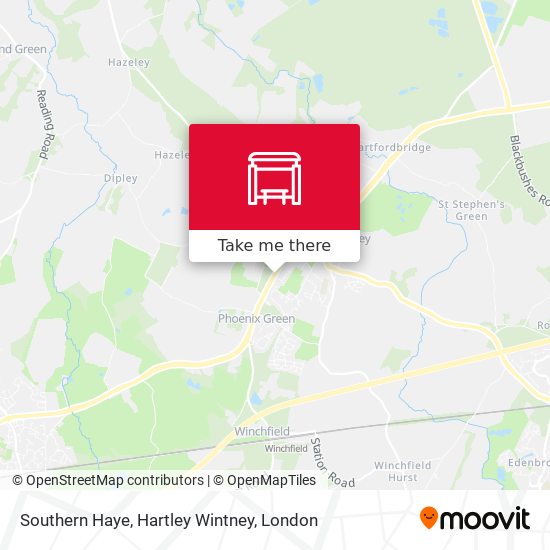 Southern Haye, Hartley Wintney map