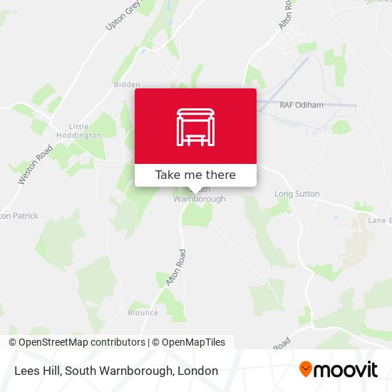 Lees Hill, South Warnborough map