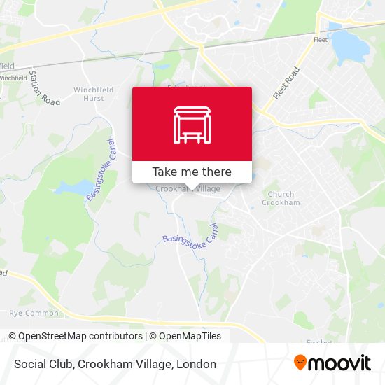 Social Club, Crookham Village map