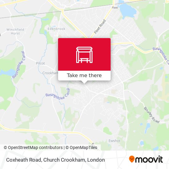 Coxheath Road, Church Crookham map