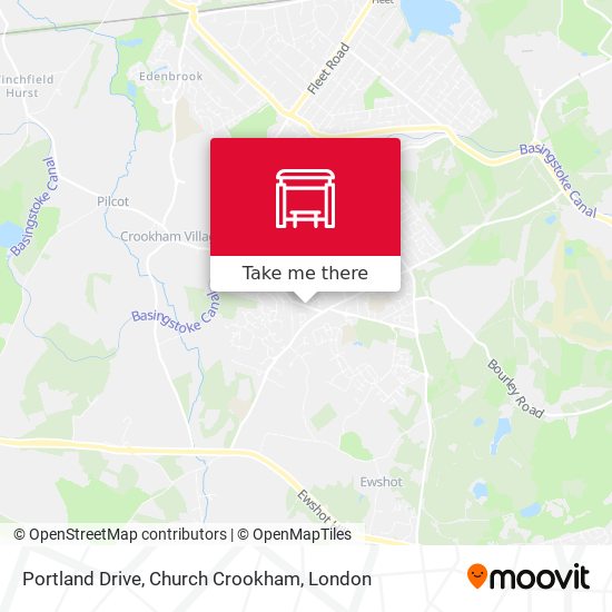 Portland Drive, Church Crookham map