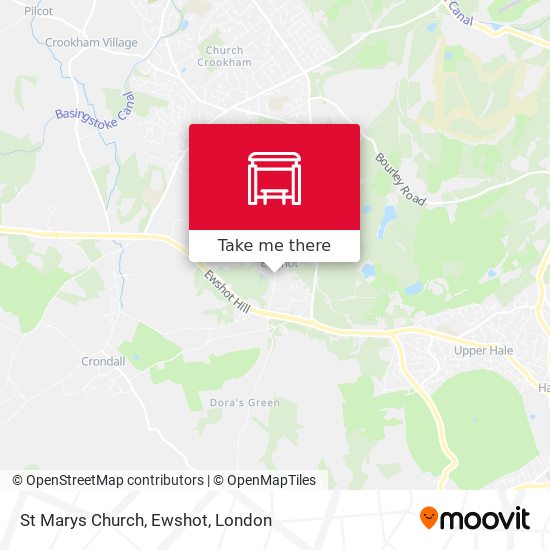 St Marys Church, Ewshot map