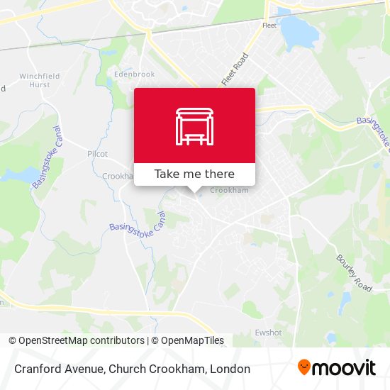 Cranford Avenue, Church Crookham map