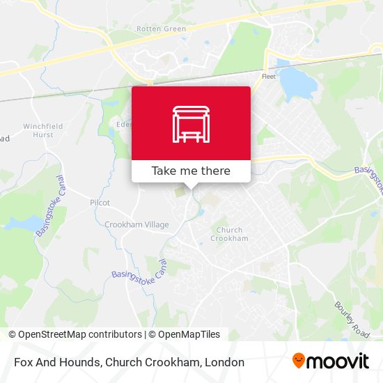 Fox And Hounds, Church Crookham map