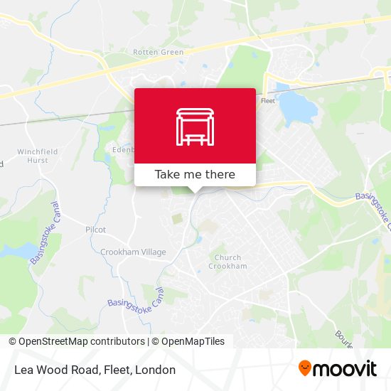 Lea Wood Road, Fleet map