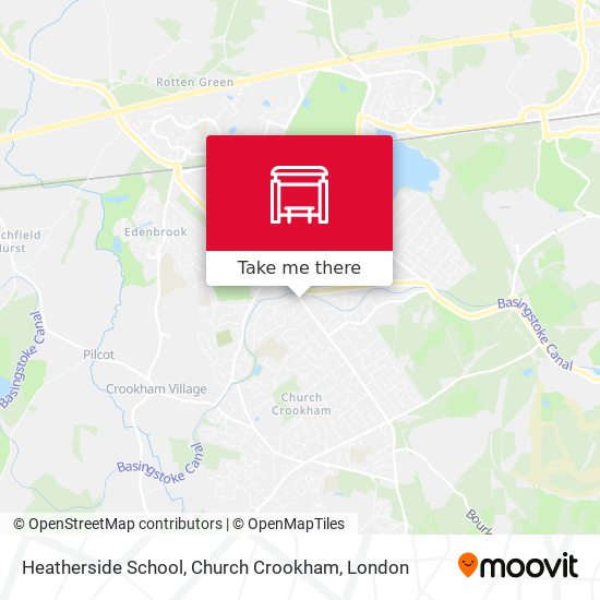Heatherside School, Church Crookham map