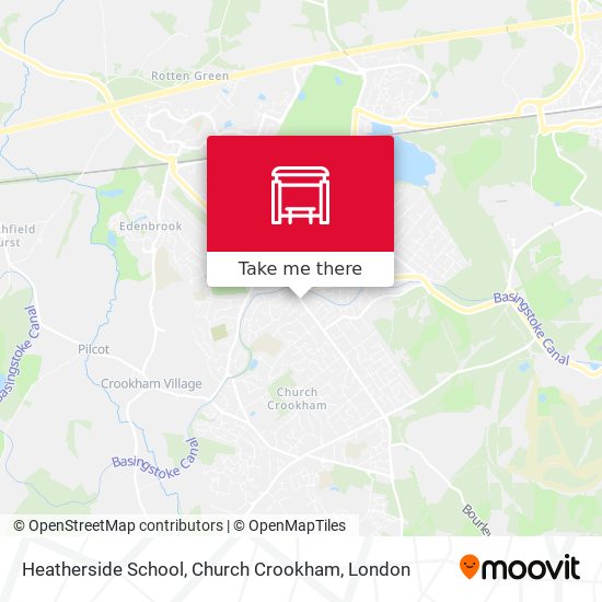 Heatherside School, Church Crookham map