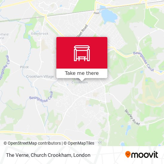 The Verne, Church Crookham map