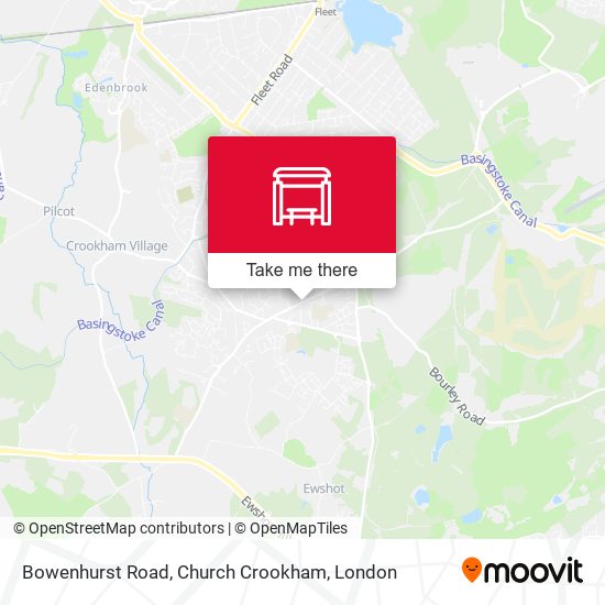 Bowenhurst Road, Church Crookham map