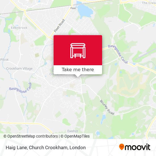 Haig Lane, Church Crookham map