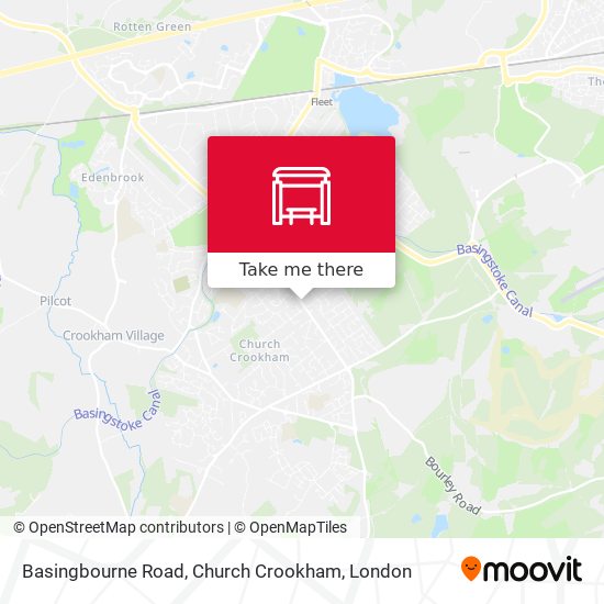Basingbourne Road, Church Crookham map