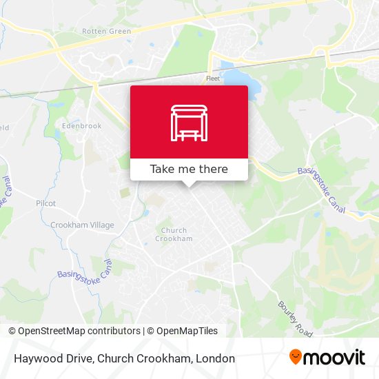 Haywood Drive, Church Crookham map