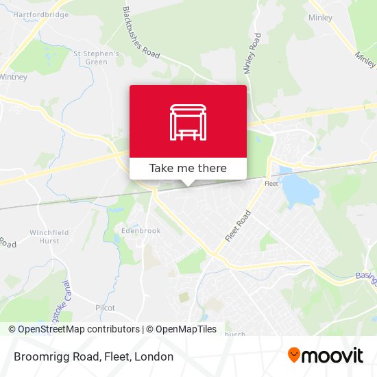 Broomrigg Road, Fleet map