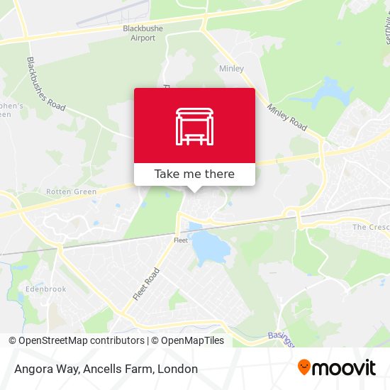 Angora Way, Ancells Farm map