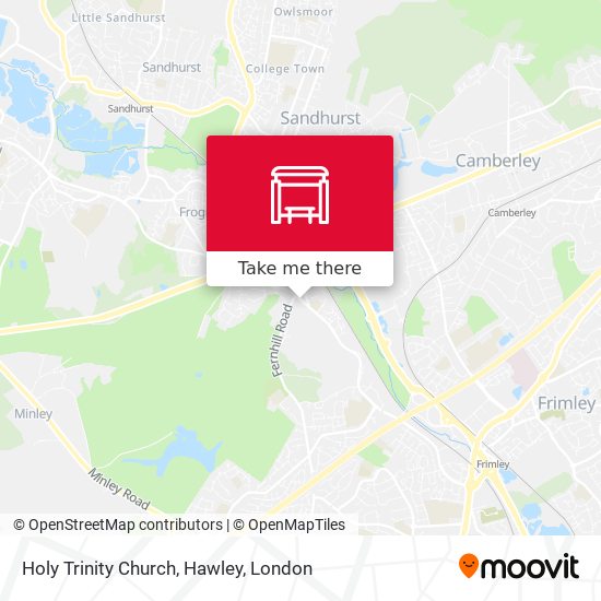 Holy Trinity Church, Hawley map