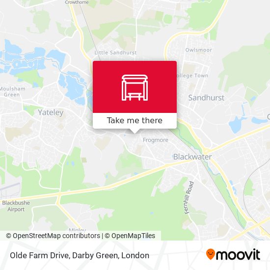 Olde Farm Drive, Darby Green map