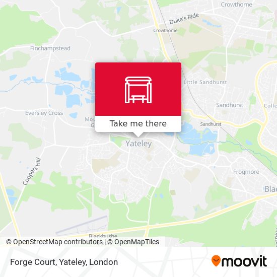 Forge Court, Yateley map