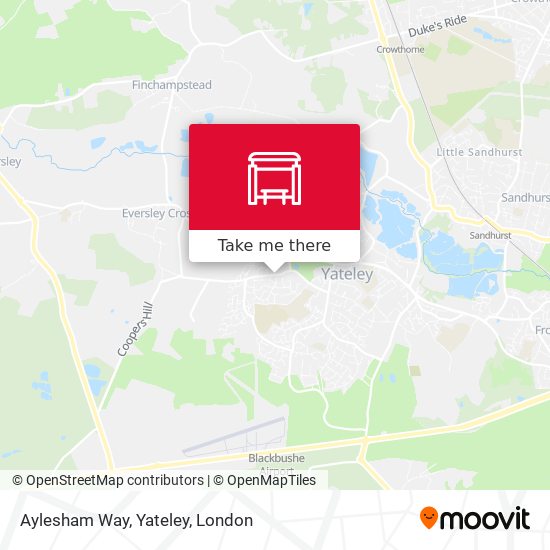 Aylesham Way, Yateley map