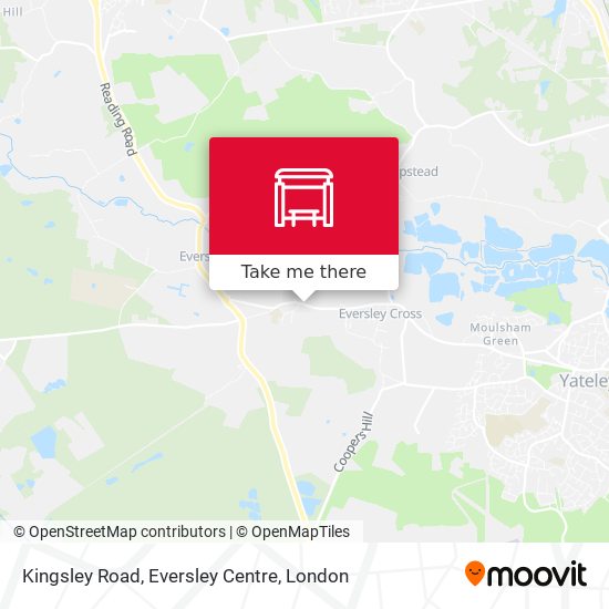 Kingsley Road, Eversley Centre map
