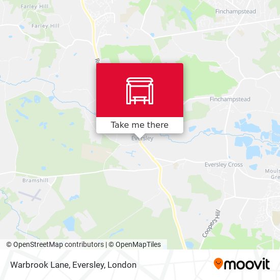 Warbrook Lane, Eversley map