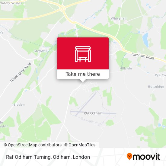 Raf Odiham Turning, Odiham map