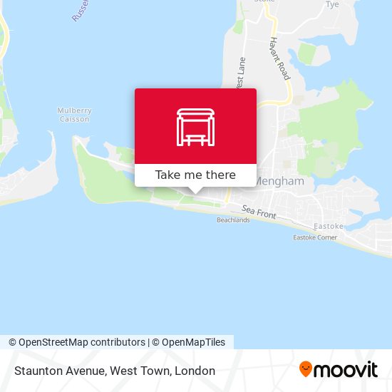 Staunton Avenue, West Town map