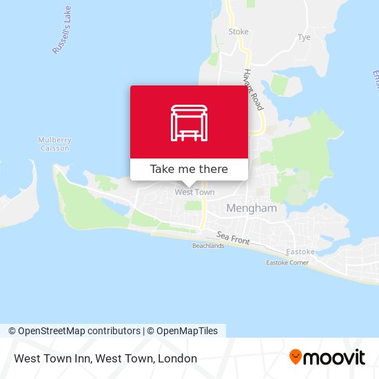 West Town Inn, West Town map