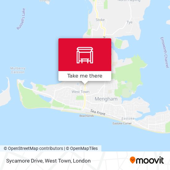 Sycamore Drive, West Town map