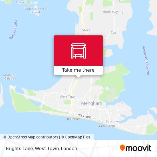 Brights Lane, West Town map